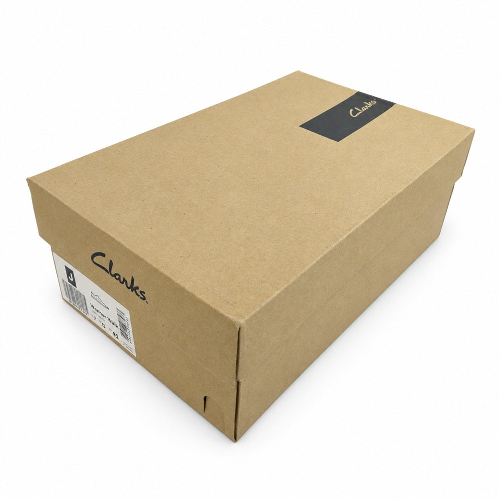 Clarks クラークス 61092156 Vennor Walk ベナー ウォーク レザー シューズ ブラウン系 UK7【極上美品】【中古】