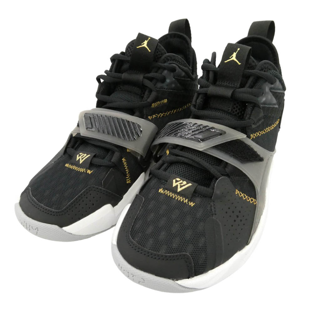 NIKE ナイキ CD3002-001 JORDAN WHY NOT ZER0 3 PF ジョーダン ワイノット ゼロ 3 PF バスケットボールシューズ ローカットスニーカー ブラック系 ホワイト系 25cm【極上美品】【中古】