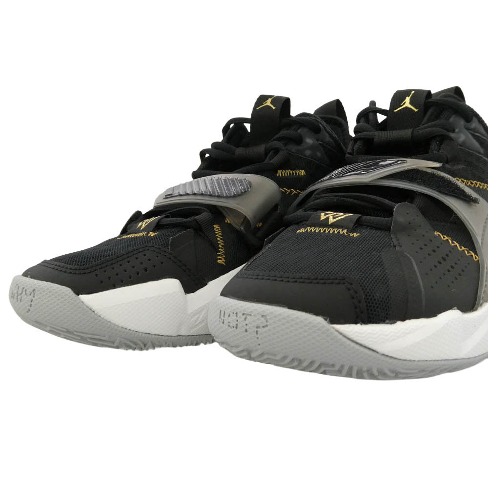 NIKE ナイキ CD3002-001 JORDAN WHY NOT ZER0 3 PF ジョーダン ワイノット ゼロ 3 PF バスケットボールシューズ ローカットスニーカー ブラック系 ホワイト系 25cm【極上美品】【中古】