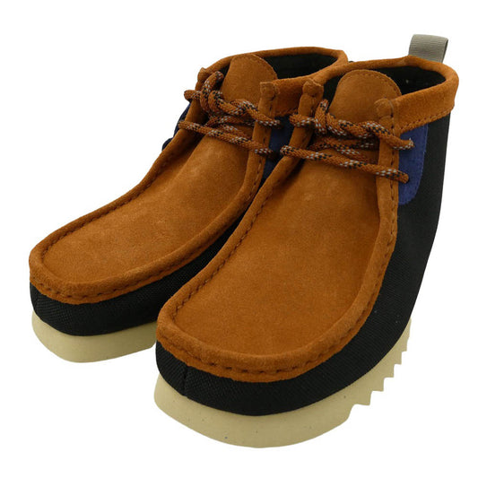 Clarks クラークス 775J Wallabee2 FTRE ワラビー 2 フューチャー スエード レザー ショート ブーツ ブラウン マルチカラー系 UK7【新古品】【未使用】【中古】