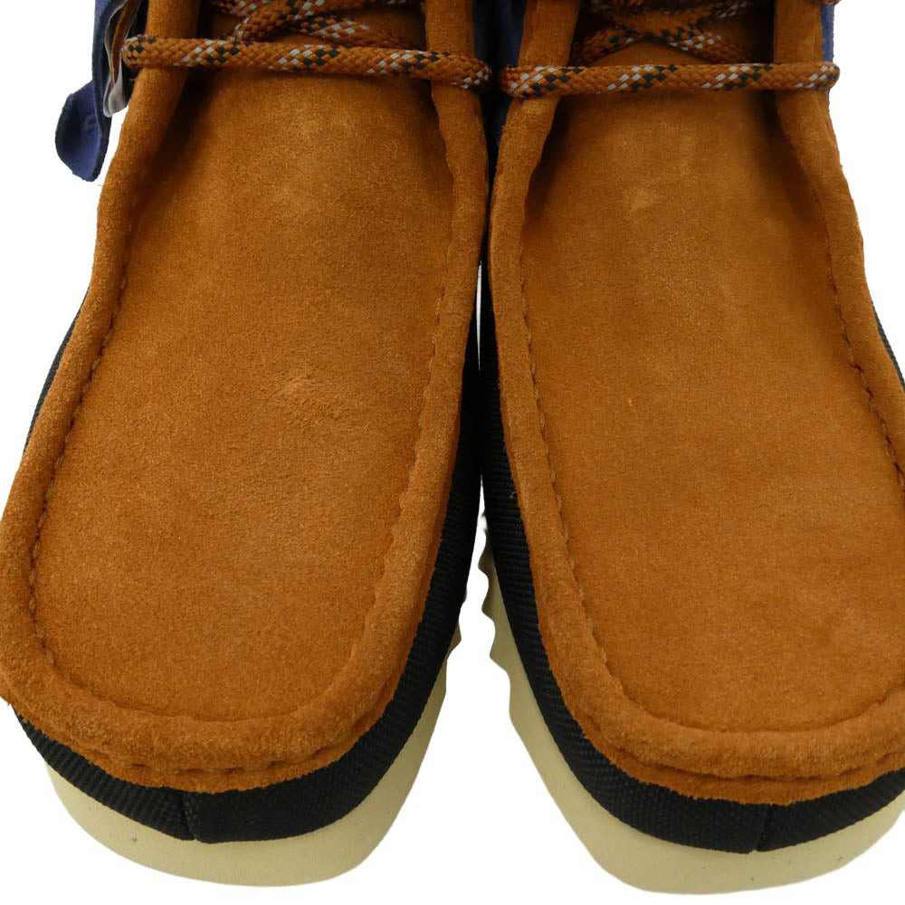 Clarks クラークス 775J Wallabee2 FTRE ワラビー 2 フューチャー スエード レザー ショート ブーツ ブラウン マルチカラー系 UK7【新古品】【未使用】【中古】