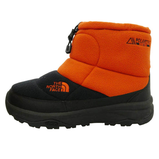 THE NORTH FACE ノースフェイス NF52473 Nuptse Bootie Short POLARTEC ヌプシ ブーティ ショート ポーラテック ボア ブーツ オレンジ系 ブラック系 26cm【中古】