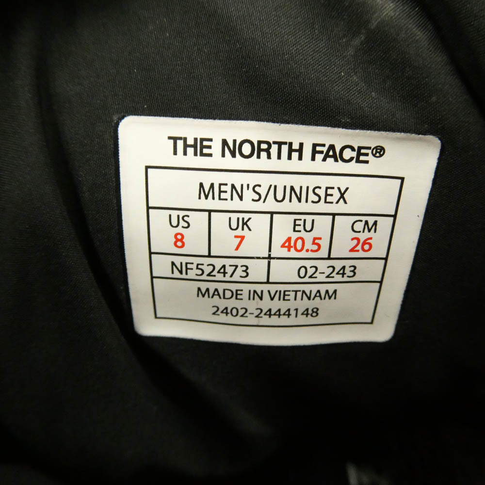 THE NORTH FACE ノースフェイス NF52473 Nuptse Bootie Short POLARTEC ヌプシ ブーティ ショート ポーラテック ボア ブーツ オレンジ系 ブラック系 26cm【中古】