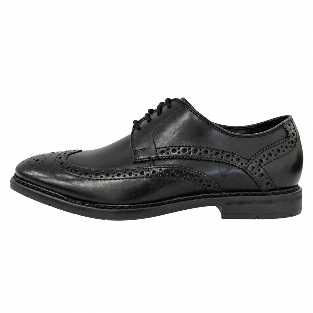 Clarks クラークス 901E Banbury Limit バンバリーリミット メダリオン ウィングチップ レザービジネス シューズ ブラック系 UK7【極上美品】【中古】