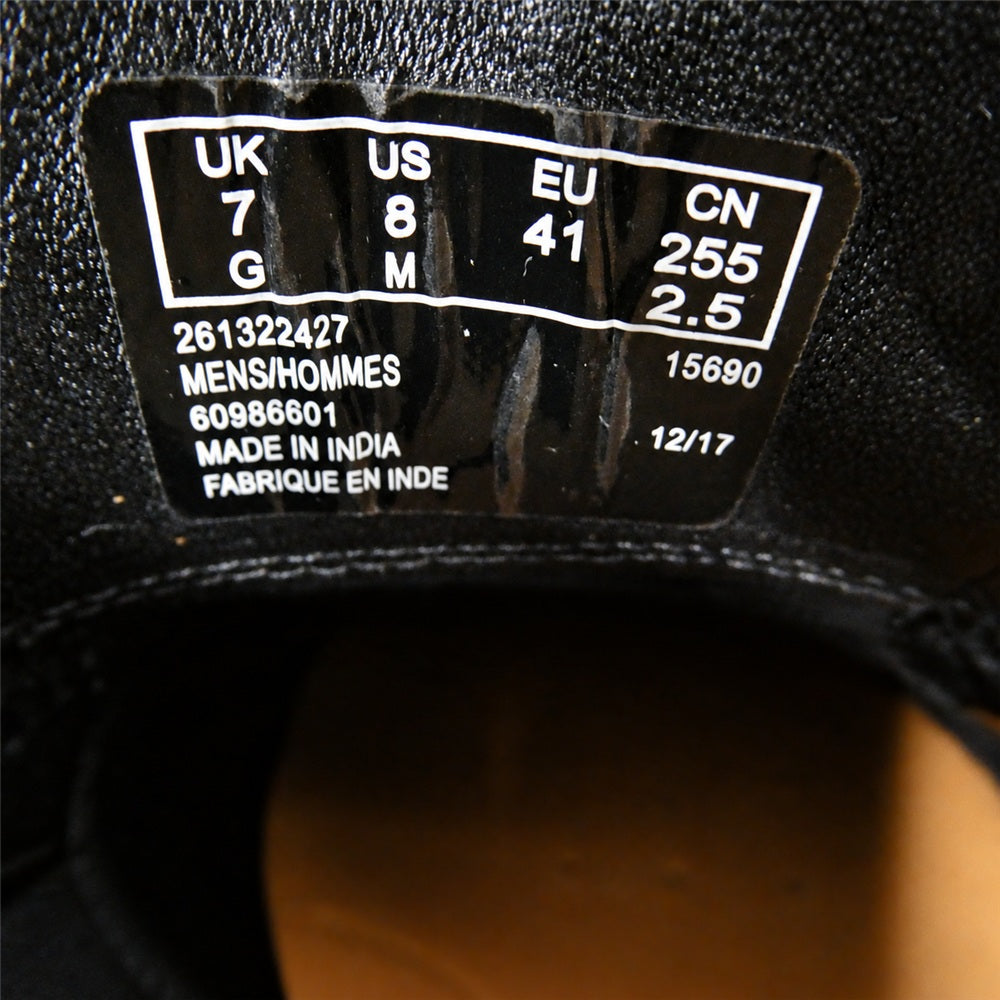 Clarks クラークス 901E Banbury Limit バンバリーリミット メダリオン ウィングチップ レザービジネス シューズ ブラック系 UK7【極上美品】【中古】