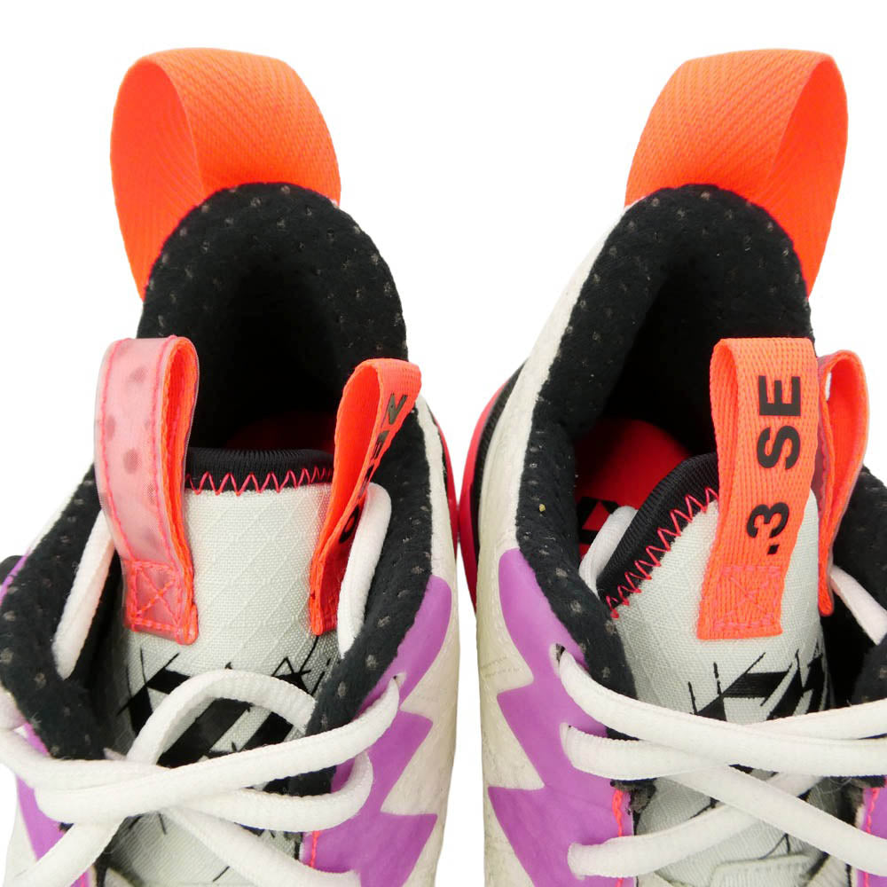 NIKE ナイキ CK6612-101 JORDAN WHY NOT ZERO 3 SE PF ジョーダン ホワイノット ゼロ バスケットボール シューズ ミッドカット スニーカー マルチカラー系 25.5cm【極上美品】【中古】