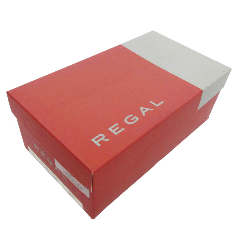 REGAL リーガル 11NR ガラスレザー 内羽根 ストレートチップ ビジネス シューズ ダークブラウン系 25cm【極上美品】【中古】