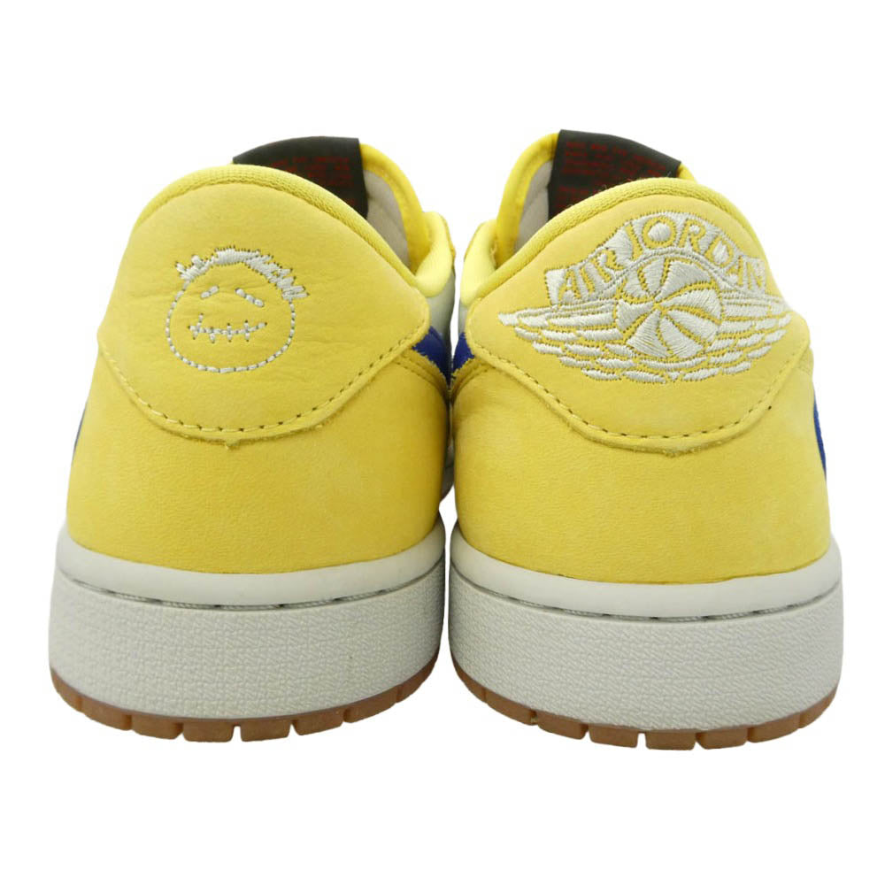 NIKE ナイキ DZ4137-700 【フェイクバスターズ鑑定済】Travis Scott Women's Air Jordan 1 Retro Low OG Canary トラヴィススコット ウィメンズ エアジョーダン1 レトロ ロー カナリー ローカット スニーカー イエロー系 グレー系 ブルー 27.5cm【中古】
