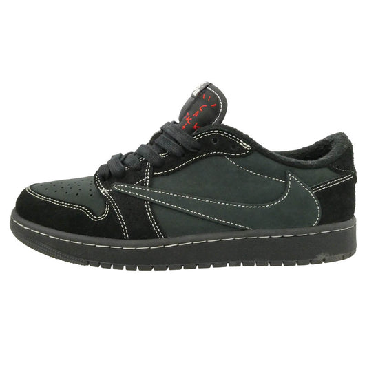 NIKE ナイキ DM7866-001 【フェイクバスターズ鑑定済】 Travis Scott Air Jordan 1 Low OG SP Black Phantom トラヴィススコット エアジョーダン1 ロー OG SP ブラック ファントム ローカット スニーカー ブラック系 27cm【中古】