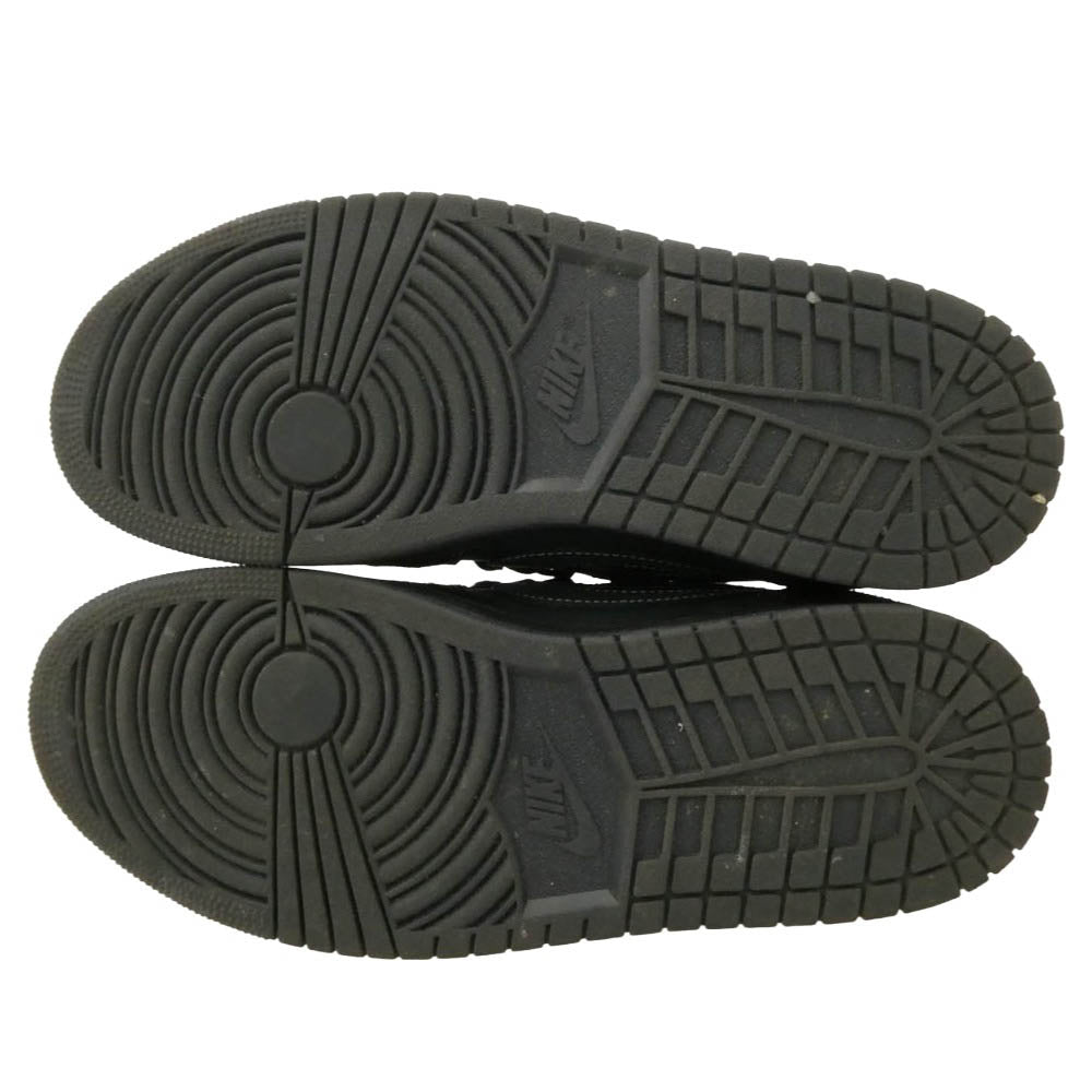NIKE ナイキ DM7866-001 【フェイクバスターズ鑑定済】 Travis Scott Air Jordan 1 Low OG SP Black Phantom トラヴィススコット エアジョーダン1 ロー OG SP ブラック ファントム ローカット スニーカー ブラック系 27cm【中古】
