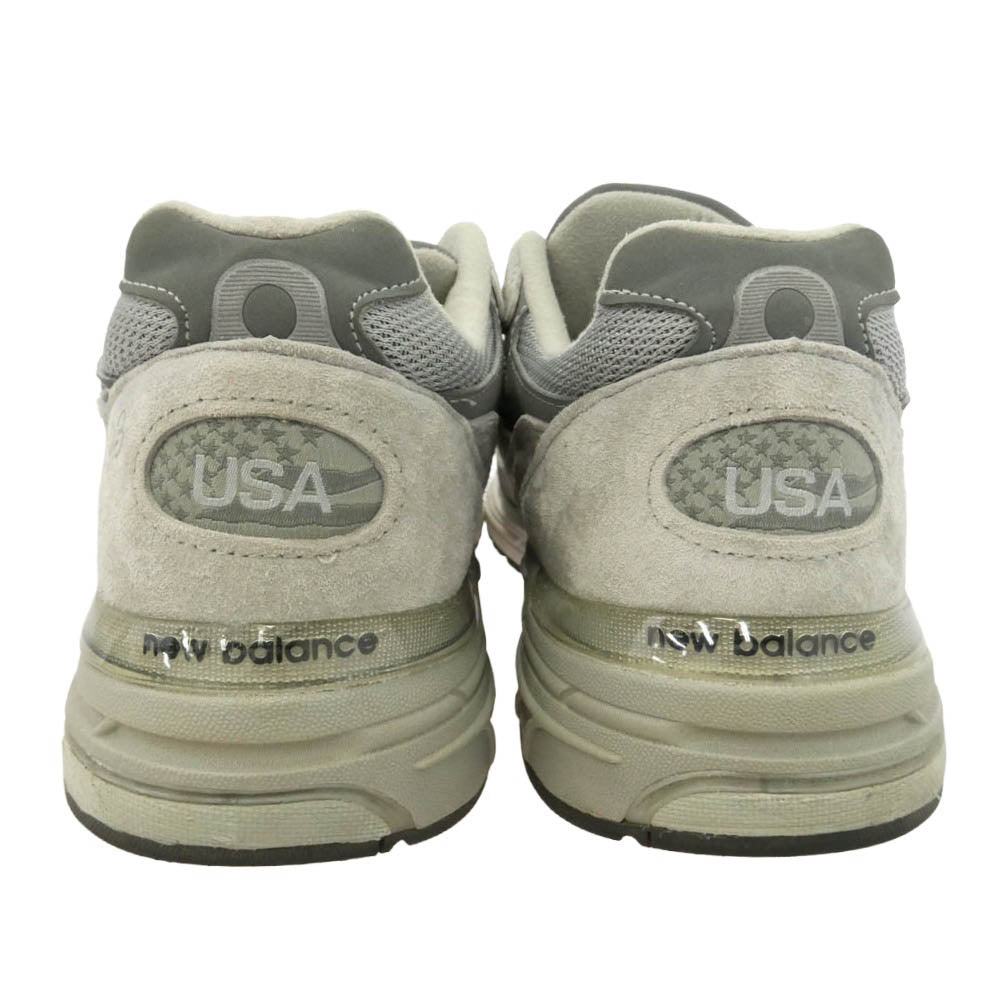 NEW BALANCE ニューバランス MR993GL Gray ローカット スニーカー グレー系 チャコール系 28cm【中古】