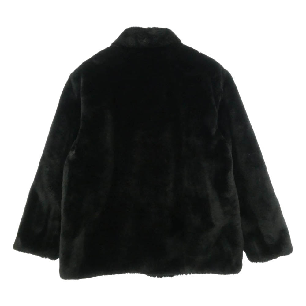 Supreme シュプリーム 21AW 2-Tone Faux Fur Shop Coat Black フェイク ファー ショップ コート ブラック系 S【中古】