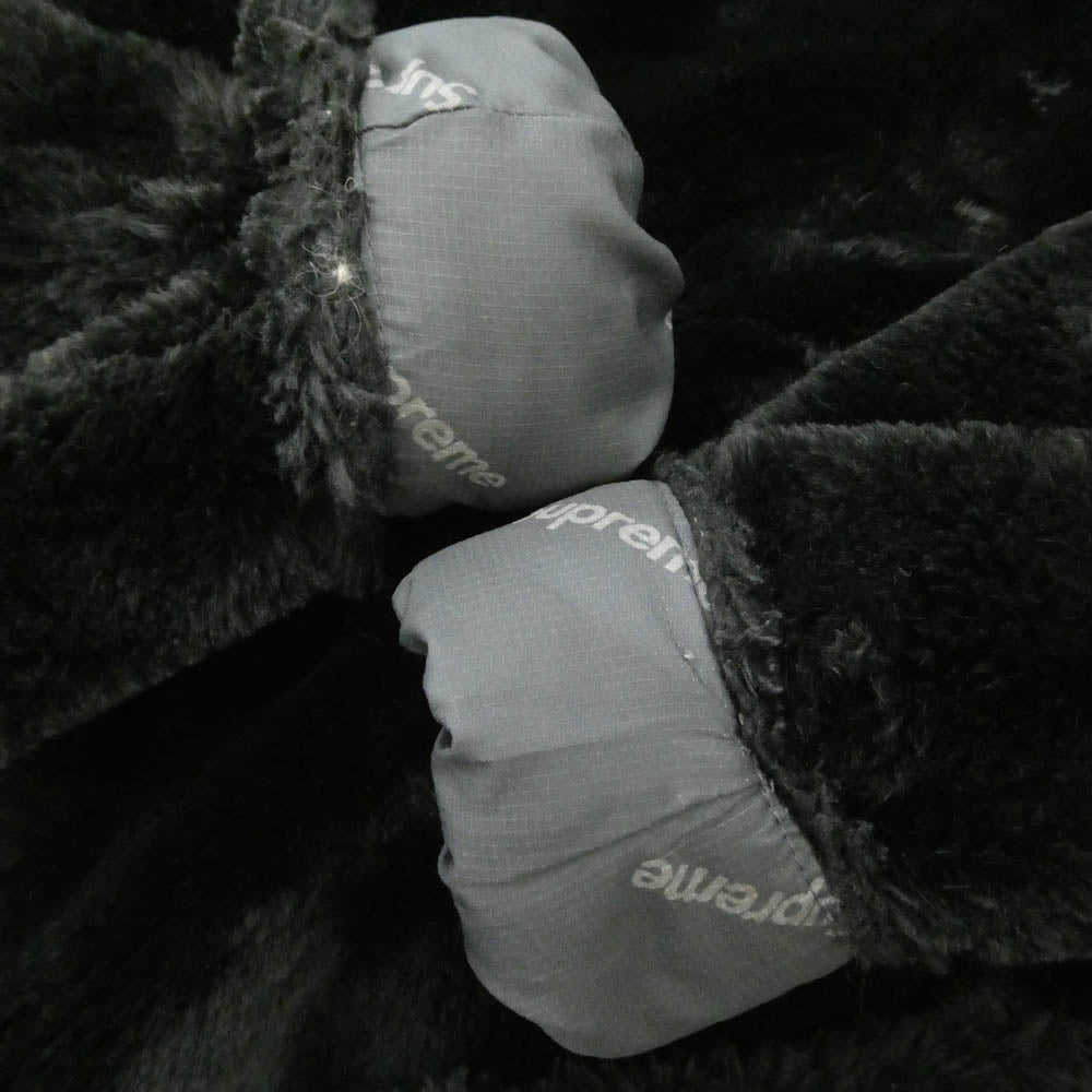 Supreme シュプリーム 21AW 2-Tone Faux Fur Shop Coat Black フェイク ファー ショップ コート ブラック系 S【中古】