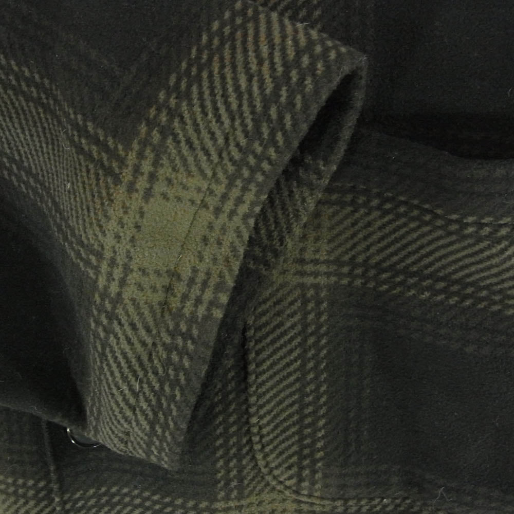 WACKO MARIA ワコマリア 23AW CHECK FLEECE SHIRT JACKET チェック フリース 長袖 シャツ ジャケット グリーン系 XL【中古】