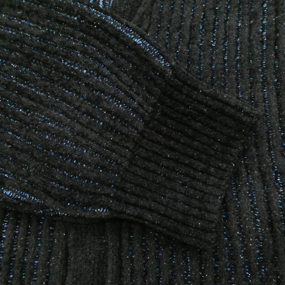 WACKO MARIA ワコマリア 25AW 25FW-WMK-KN04 GLITTER KNIT CARDIGAN グリッター ニット カーディガン ブラック系 ブルー系 XL【中古】