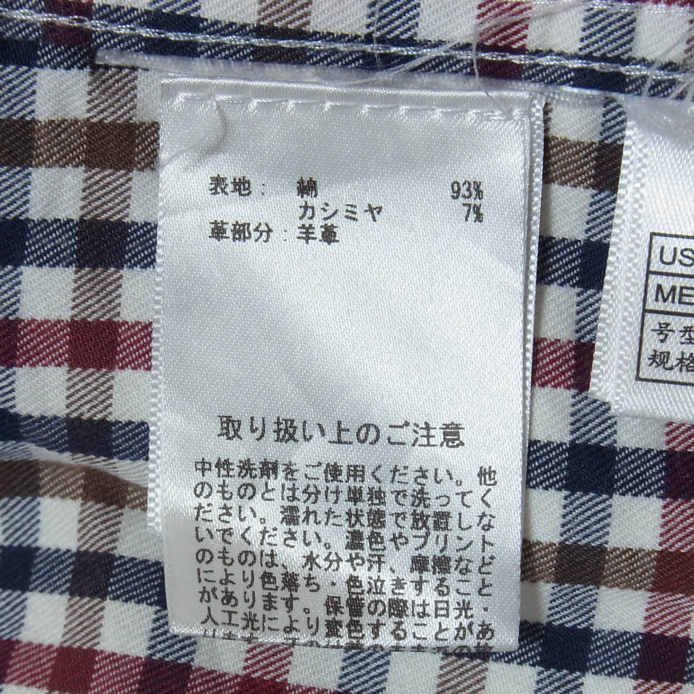 Brooks Brothers ブルックスブラザーズ シルク混 コットン エルボーパッチ ボタンダウン チェック 長袖 シャツ マルチカラー系 L【中古】