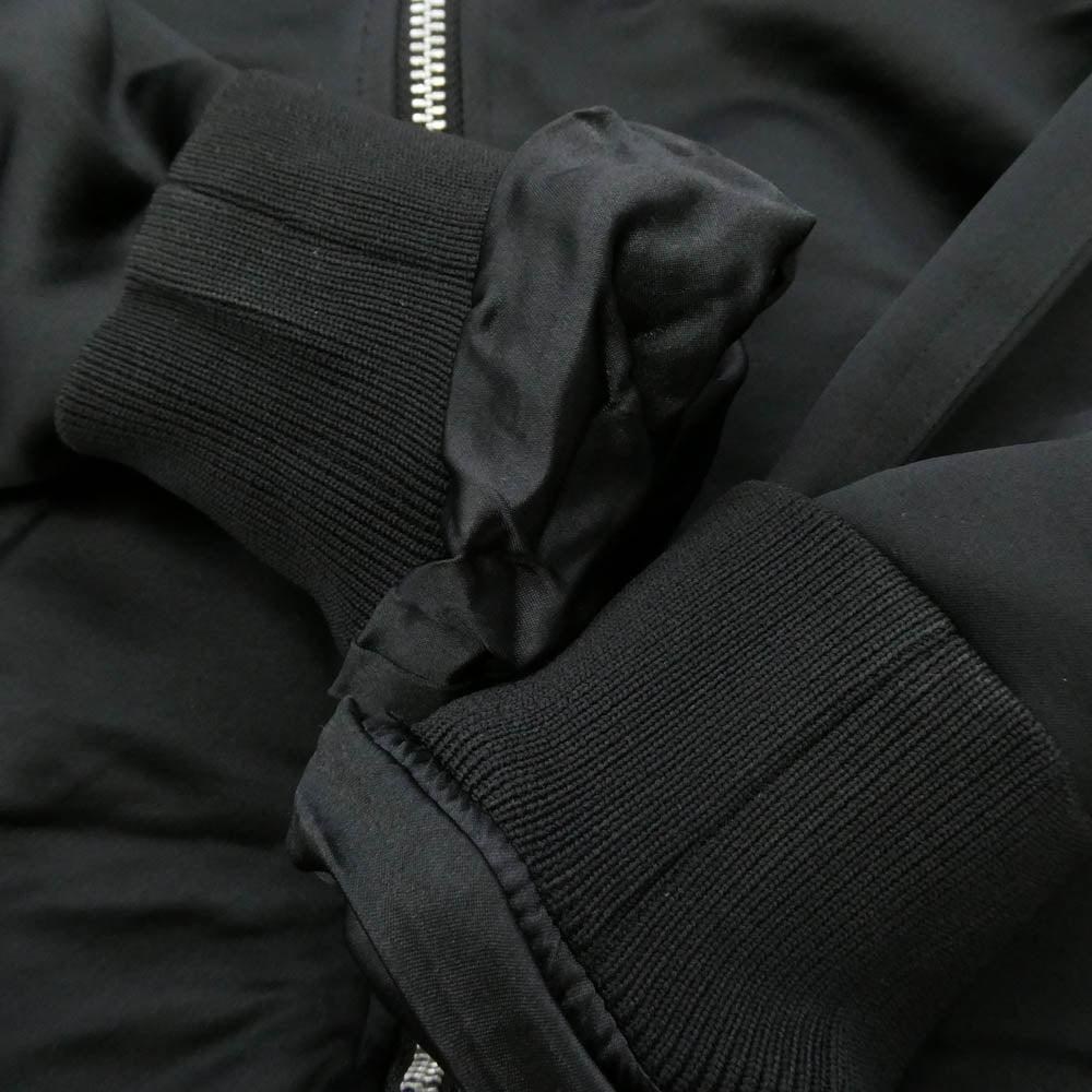 COMME des GARCONS コムデギャルソン 26SS RQ-J014 コムコム 裾フリル MA-1 ブルゾン ジャケット ブラック系 S【中古】