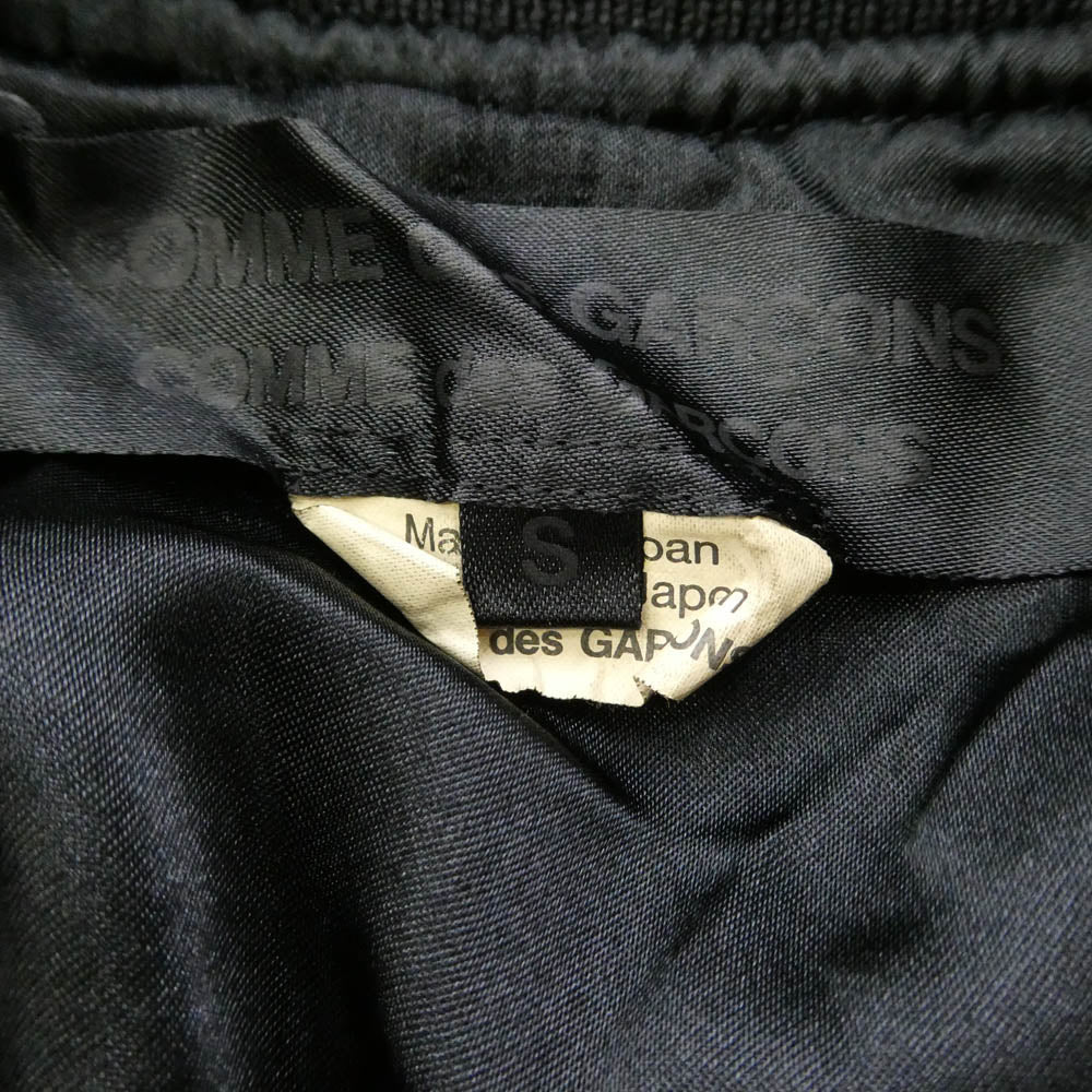 COMME des GARCONS コムデギャルソン 26SS RQ-J014 コムコム 裾フリル MA-1 ブルゾン ジャケット ブラック系 S【中古】
