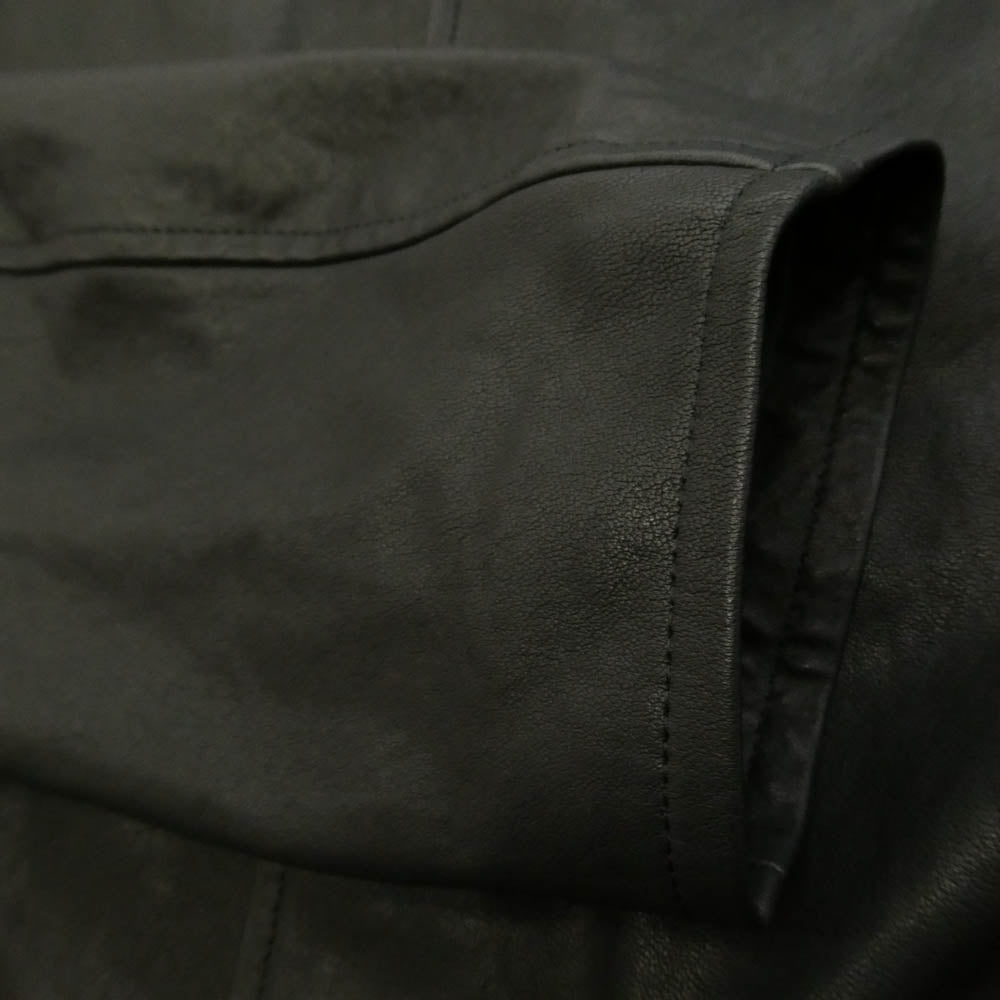 AURALEE オーラリー 26SS A26SB01BL TEXTURED LAMB LEATHER BLOUSON レザー ブルゾン ジャケット ブラウン系 4【極上美品】【中古】