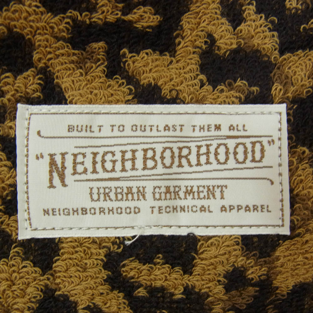 NEIGHBORHOOD ネイバーフッド 14SS 141FTNH-AC02 LEO-S / C-TOWEL レオパード ハンドタオル ハンカチ パイル生地 ブラウン系【新古品】【未使用】【中古】