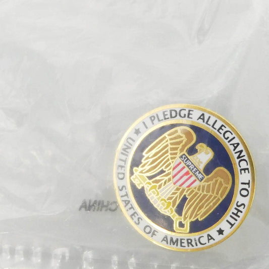 Supreme シュプリーム 17AW Pledge Allegiance Pin プレッジ アレジアンス ピン ピンバッチ ピンズ ゴールド系【新古品】【未使用】【中古】
