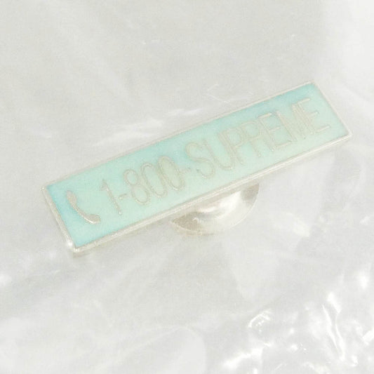 Supreme シュプリーム 19AW 1-800 Pin ロゴ ピン ピンバッチ ピンズ ブルーグリーン ライトグリーン系【新古品】【未使用】【中古】