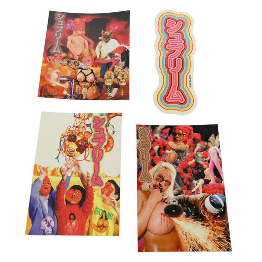 Supreme シュプリーム 19SS Sekintani La Norihiro Sticker Set セキン・タニ ステッカー 4枚 セット【新古品】【未使用】【中古】
