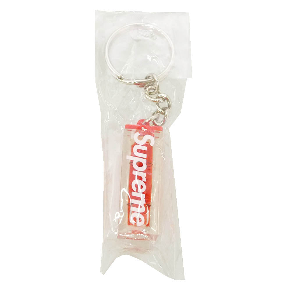 Supreme シュプリーム 18AW Level Keychain レベル キーチェーン キーホルダー 水平器 レッド系【新古品】【未使用】【中古】
