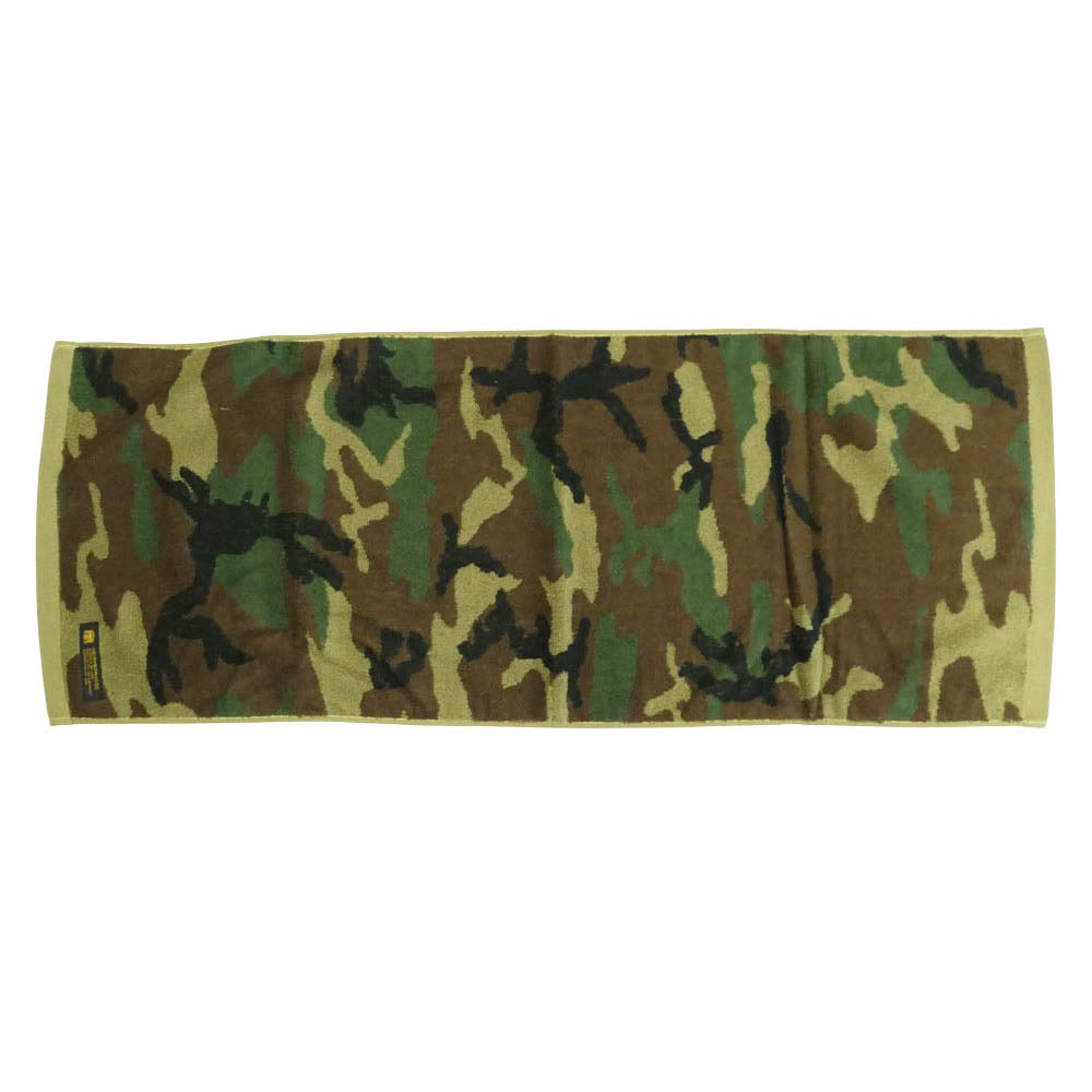 NEIGHBORHOOD ネイバーフッド 17SS 171FTNH-AC01 WOODKAND / C-TOWEL レオパード フェイスタオル モスグリーン系 カーキ系 F【極上美品】【中古】