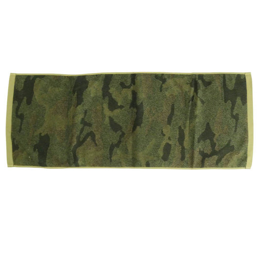 NEIGHBORHOOD ネイバーフッド 17SS 171FTNH-AC01 WOODKAND / C-TOWEL レオパード フェイスタオル モスグリーン系 カーキ系 F【極上美品】【中古】