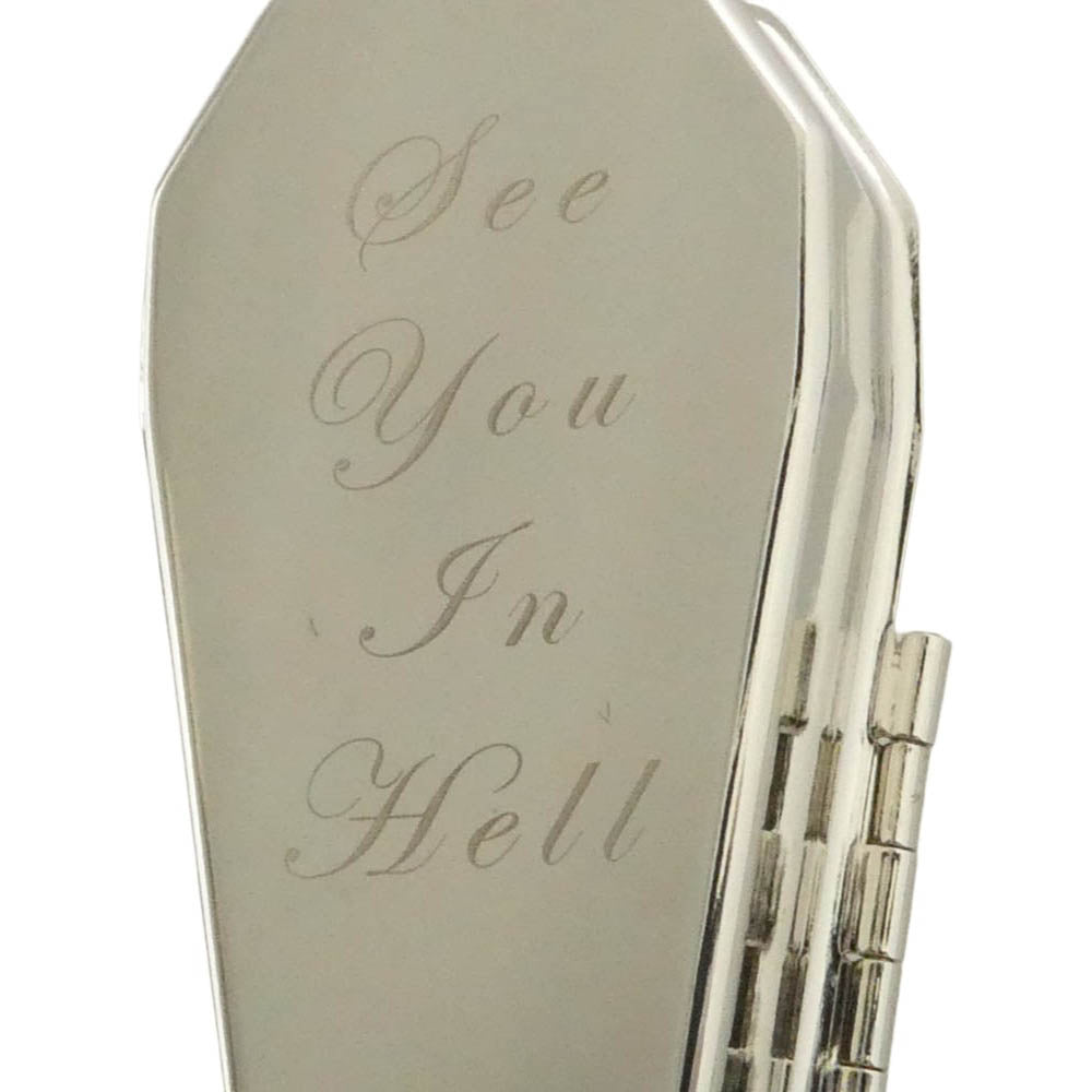 Supreme シュプリーム 17AW Coffin Ashtray アッシュトレイ 携帯灰皿 キーチェーン キーホルダー シルバー系【極上美品】【中古】