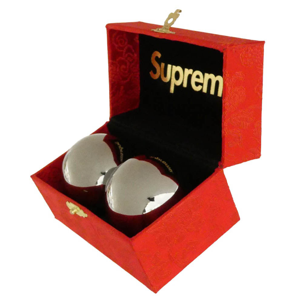 Supreme シュプリーム 15AW Baoding Balls 健身球 ボール ロゴ メタルボール シルバー系【中古】
