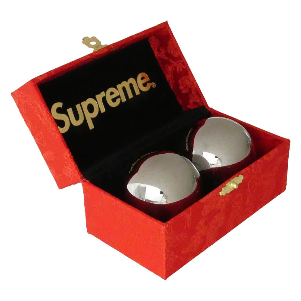 Supreme シュプリーム 15AW Baoding Balls 健身球 ボール ロゴ メタルボール シルバー系【中古】