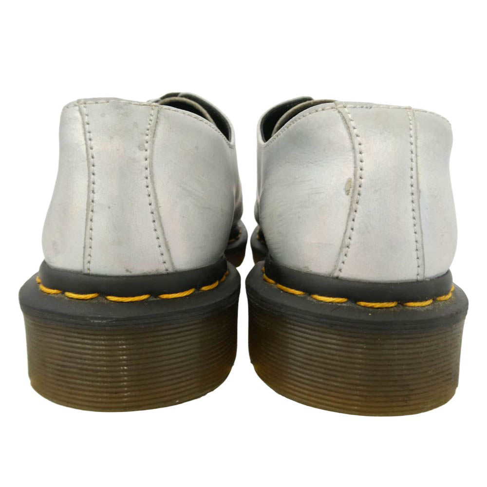 Dr.Martens ドクターマーチン 3ホール レザー シューズ シルバー系 UK5【中古】