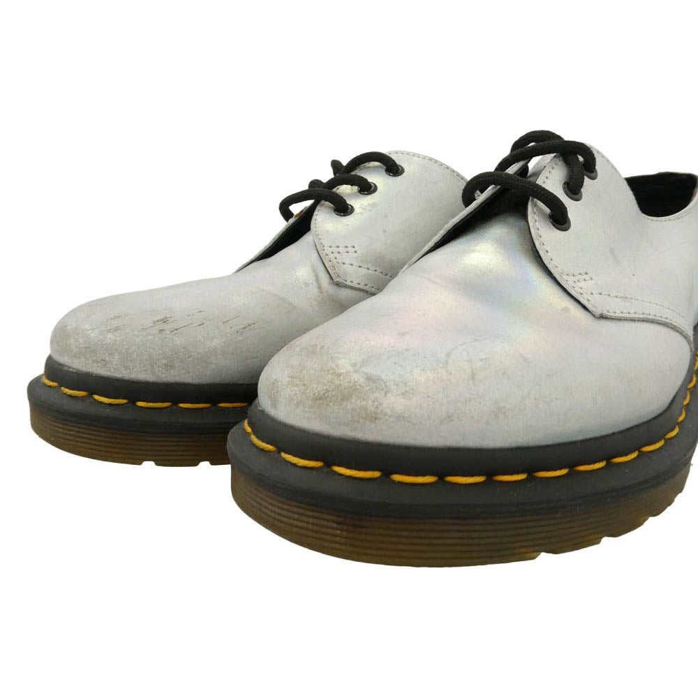 Dr.Martens ドクターマーチン 3ホール レザー シューズ シルバー系 UK5【中古】