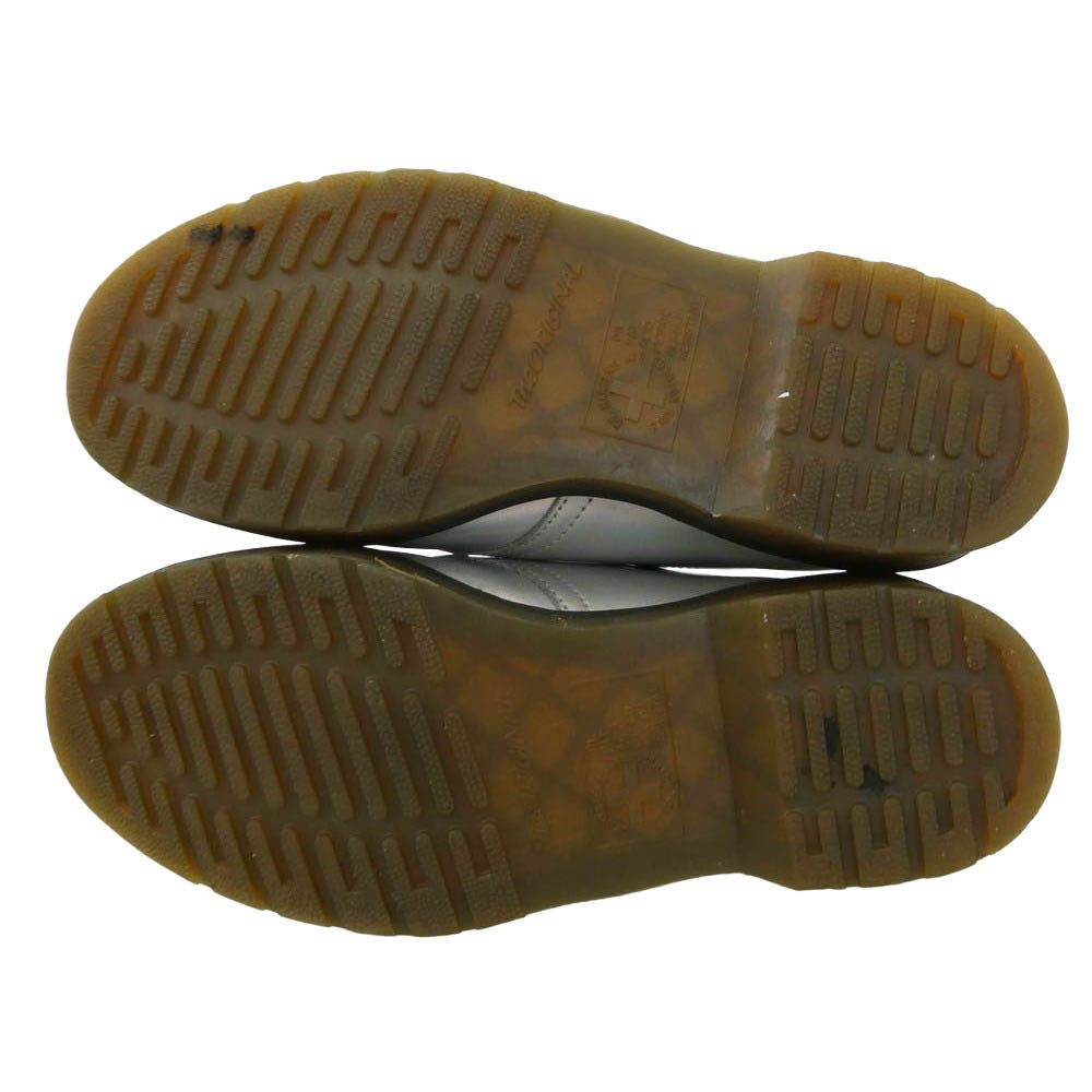 Dr.Martens ドクターマーチン 3ホール レザー シューズ シルバー系 UK5【中古】