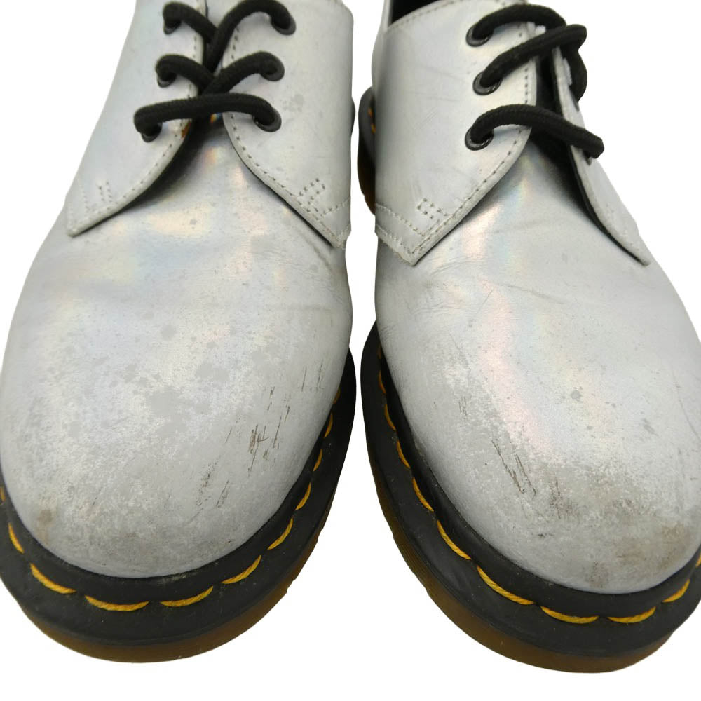 Dr.Martens ドクターマーチン 3ホール レザー シューズ シルバー系 UK5【中古】