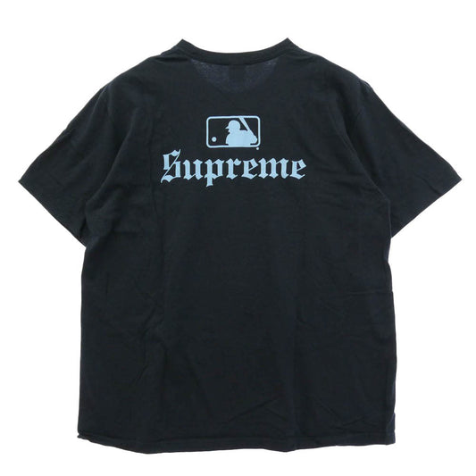 Supreme シュプリーム 25AW MLB Teams Tee ニューヨークヤンキース プリント 半袖 Tシャツ ダークネイビー系 XL【中古】