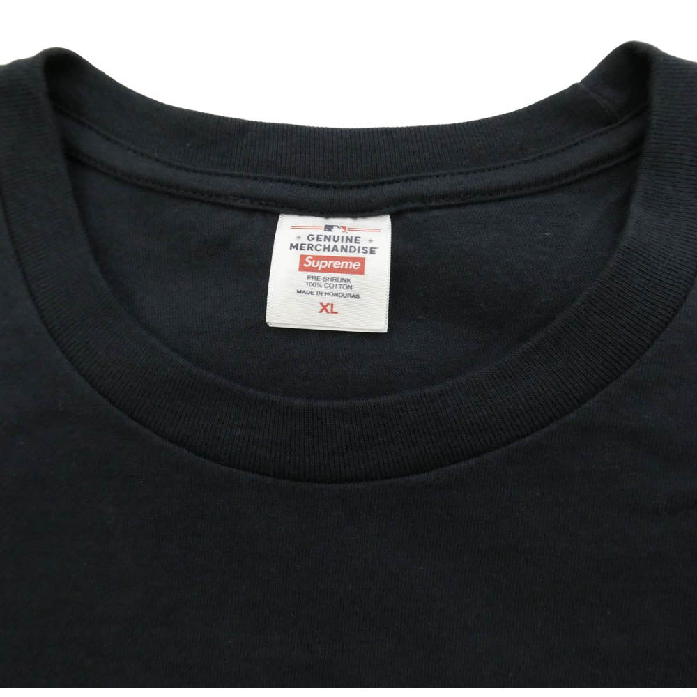 Supreme シュプリーム 25AW MLB Teams Tee ニューヨークヤンキース プリント 半袖 Tシャツ ダークネイビー系 XL【中古】