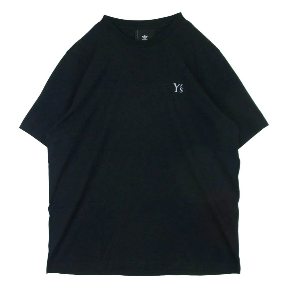 Y's Yohji Yamamoto ワイズ ヨウジヤマモト adidas アディダス IM1815 50周年記念 バックプリント コットン 半袖 Tシャツ ブラック系 XL【中古】
