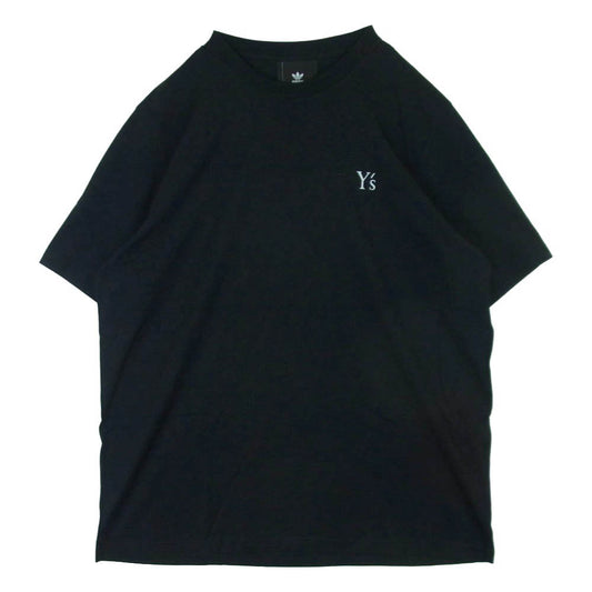 Y's Yohji Yamamoto ワイズ ヨウジヤマモト adidas アディダス IM1815 50周年記念 バックプリント コットン 半袖 Tシャツ ブラック系 XL【中古】