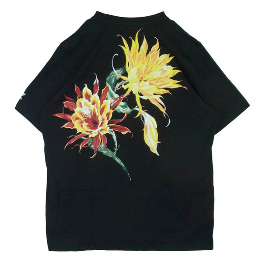 Y's Yohji Yamamoto ワイズ ヨウジヤマモト adidas アディダス IM1815 50周年記念 バックプリント コットン 半袖 Tシャツ ブラック系 XL【中古】