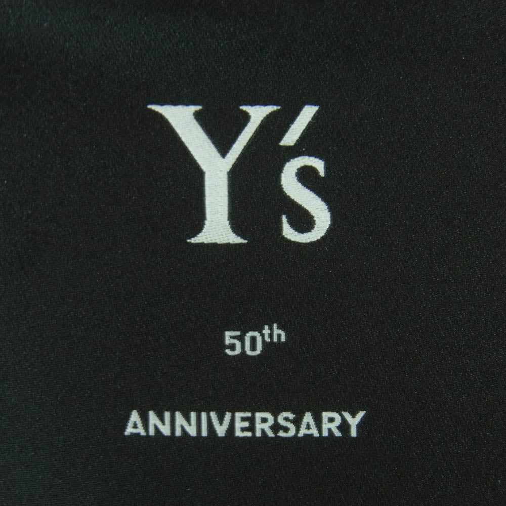 Y's Yohji Yamamoto ワイズ ヨウジヤマモト adidas アディダス IM1815 50周年記念 バックプリント コットン 半袖 Tシャツ ブラック系 XL【中古】