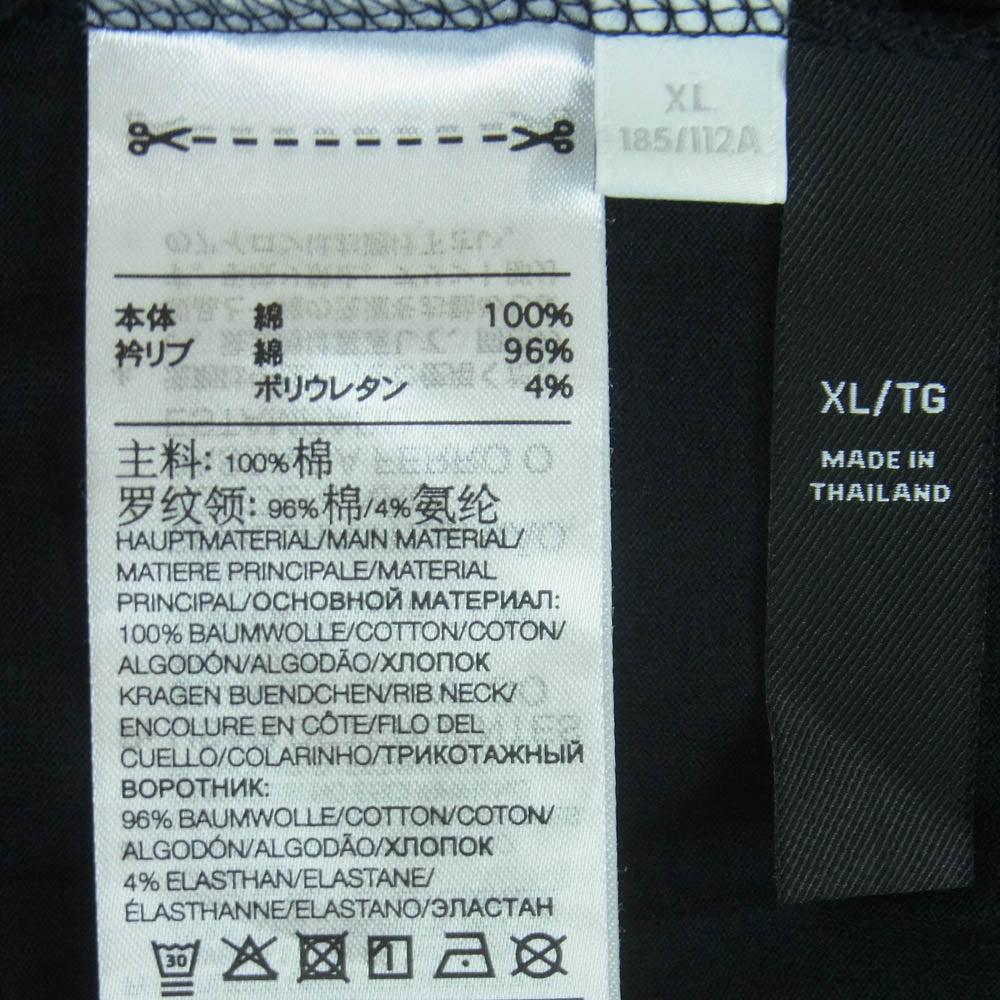 Y's Yohji Yamamoto ワイズ ヨウジヤマモト adidas アディダス IM1815 50周年記念 バックプリント コットン 半袖 Tシャツ ブラック系 XL【中古】