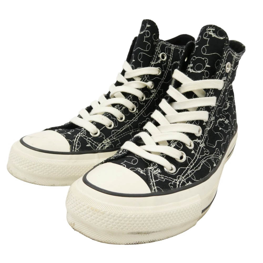 UNDERCOVER アンダーカバー CONVERSE コンバース 1CL579 × CONVERSE Addict コンバース アディクト CHUCK TAYLOR MATERIAL UC HI ハイカット スニーカー ブラック系 ホワイト系 27.0cm【中古】