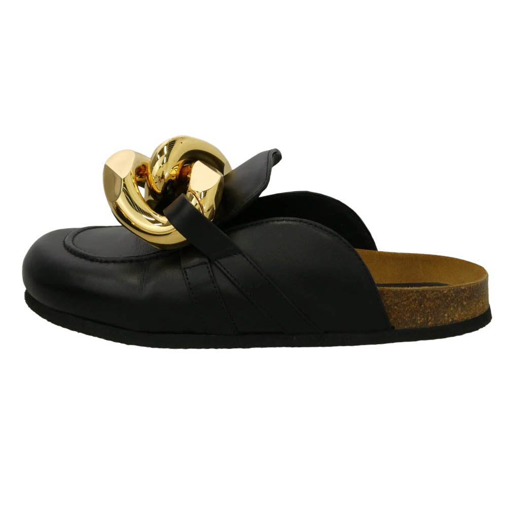 J.W.Anderson. ジェイダブリューアンダーソン AN35504A Chain Loafer チェーン ローファー シューズ サンダル ブラック系 ゴールド系 42【中古】