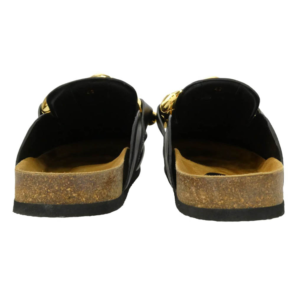 J.W.Anderson. ジェイダブリューアンダーソン AN35504A Chain Loafer チェーン ローファー シューズ サンダル ブラック系 ゴールド系 42【中古】