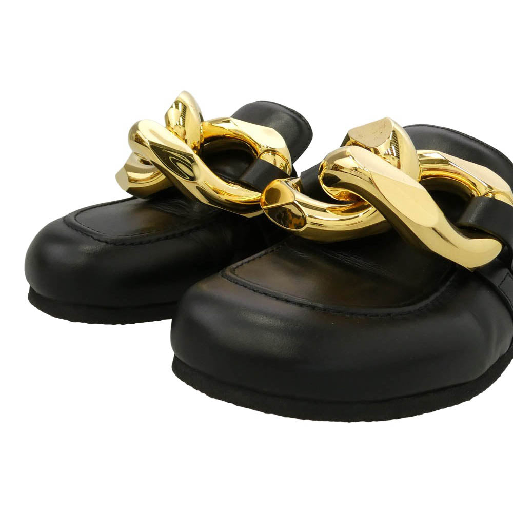 J.W.Anderson. ジェイダブリューアンダーソン AN35504A Chain Loafer チェーン ローファー シューズ サンダル ブラック系 ゴールド系 42【中古】