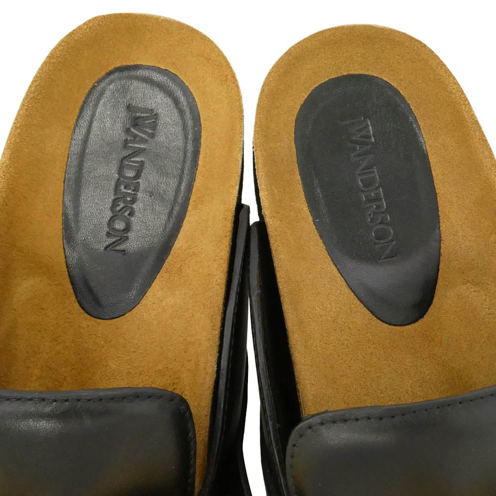 J.W.Anderson. ジェイダブリューアンダーソン AN35504A Chain Loafer チェーン ローファー シューズ サンダル ブラック系 ゴールド系 42【中古】