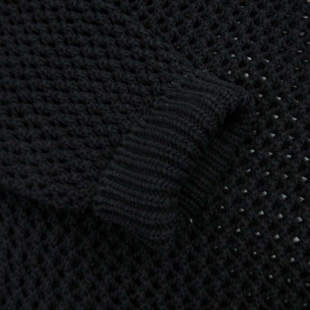 AURALEE オーラリー A24SP01LM COTTON LILY-YARN MESH KNIT P/O コットン リリーヤーン メッシュ ニット ダークネイビー系 3【中古】